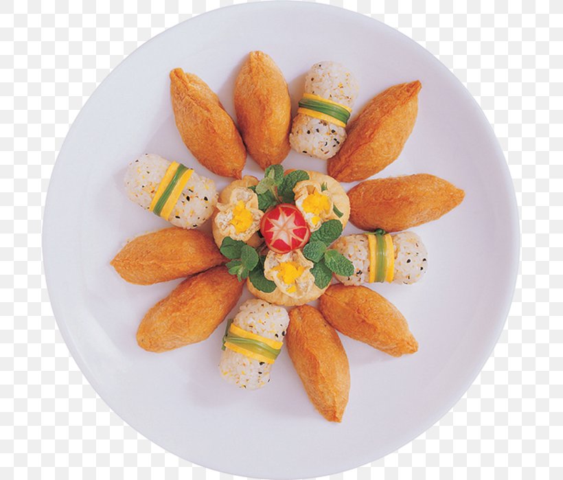 Vegetarian Cuisine Side Dish Japanese Cuisine Sushi Makizushi, PNG, 697x699px, Vegetarian Cuisine, Appetizer, Cuisine, Dish, Food Download Free