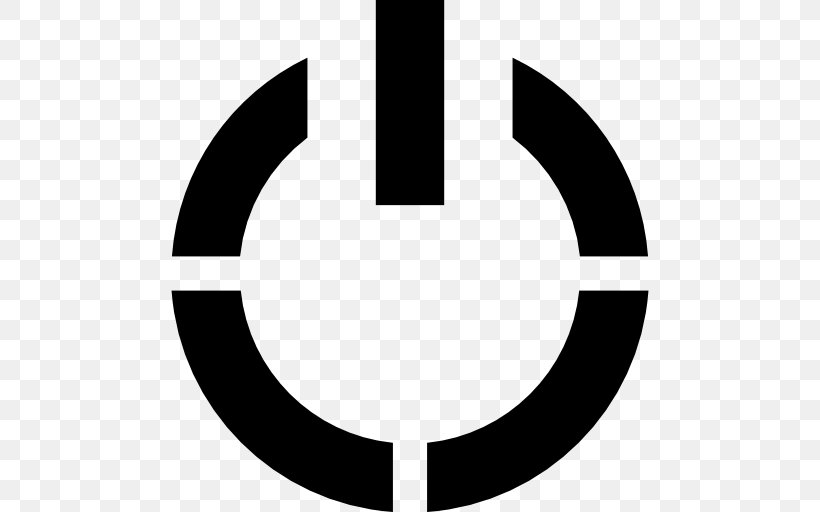 Power Symbol Button, PNG, 512x512px, Power Symbol, Black And White, Brand, Button, Electrical Switches Download Free