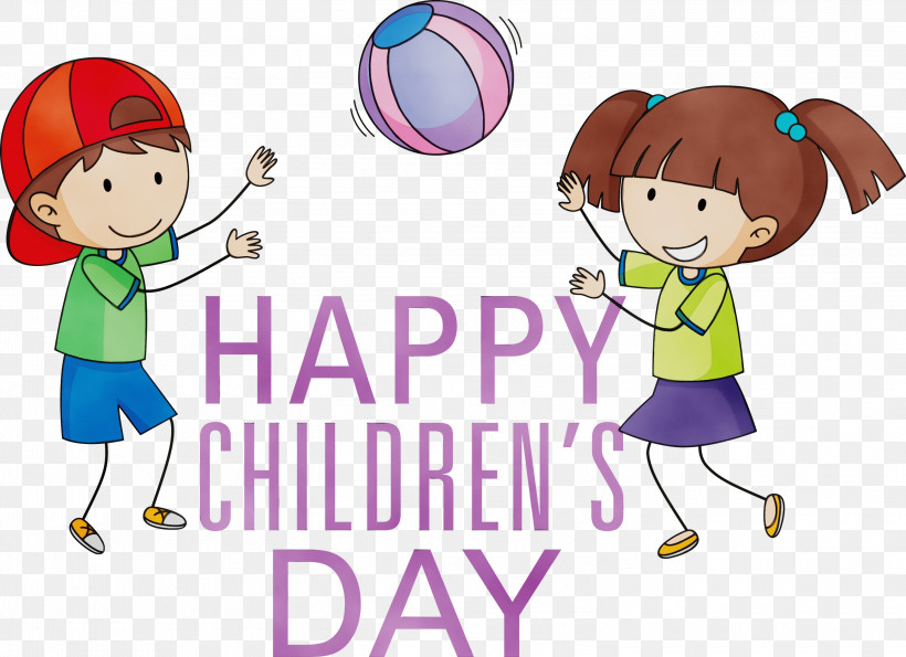 Human Cartoon Happiness Text Conversation, PNG, 3000x2180px, Childrens Day, Behavior, Cartoon, Conversation, Happiness Download Free