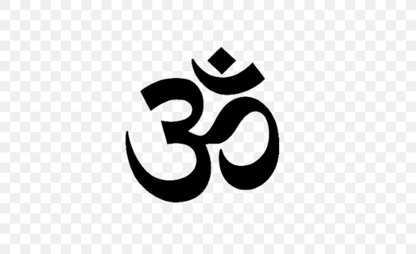 Om Hinduism Symbol Sacred Yoga, PNG, 500x500px, Hinduism, Black And White, Brahma, Brahman, Brand Download Free