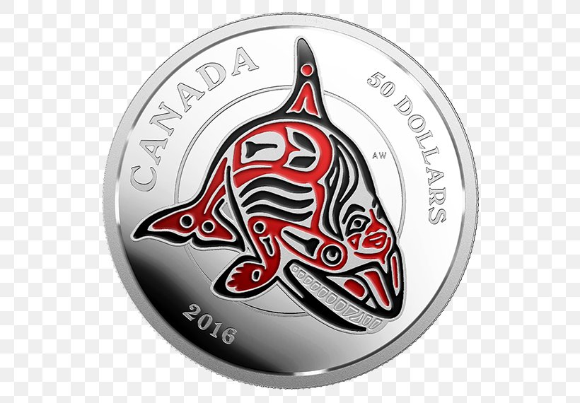 Silver Coin Haida People Royal Canadian Mint Haida Gwaii, PNG, 570x570px, Coin, Art, Badge, Brand, Canada Download Free