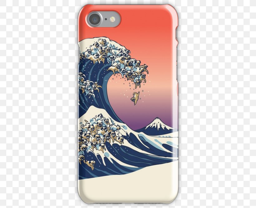 The Great Wave Off Kanagawa Pug Art Ukiyo-e Canvas Print, PNG, 500x667px, Great Wave Off Kanagawa, Art, Artist, Canvas Print, Hokusai Download Free