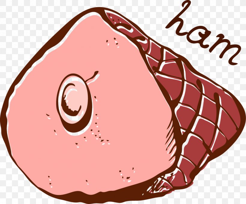 Ham Meat Euclidean Vector Computer File, PNG, 1305x1082px, Watercolor, Cartoon, Flower, Frame, Heart Download Free