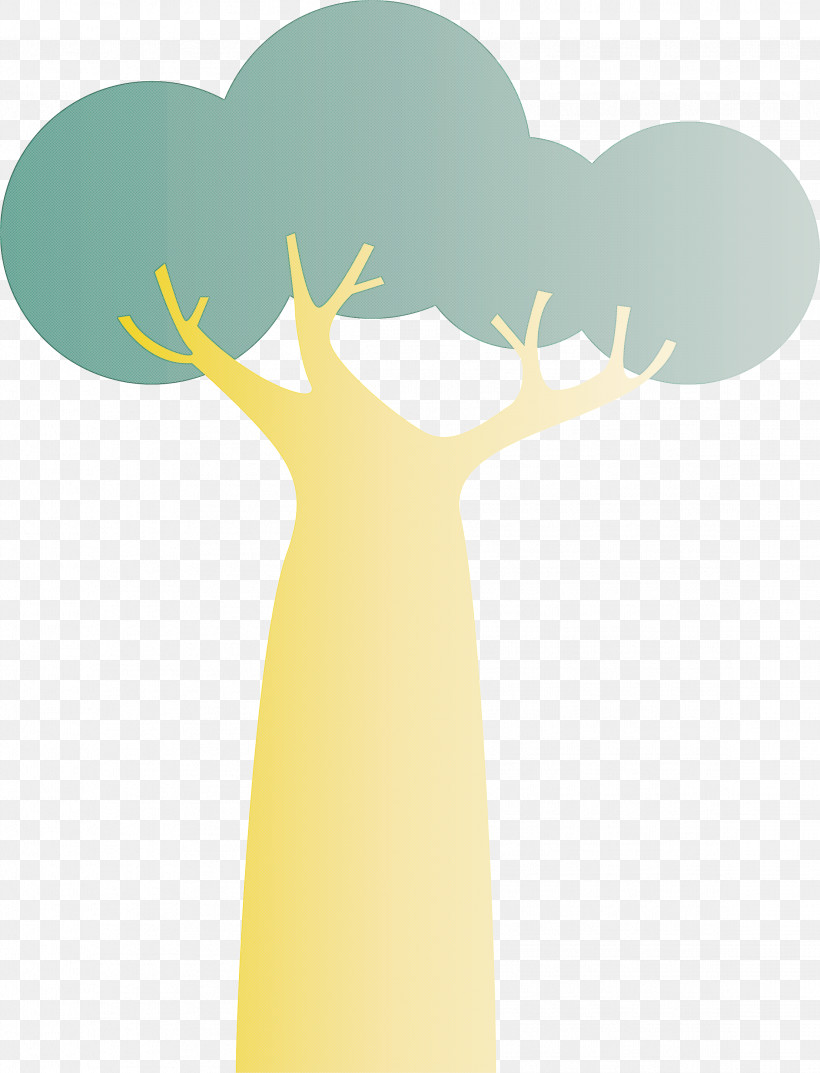 Yellow Meter Font Cartoon Tree, PNG, 2292x3000px, Abstract Tree, Cartoon, Cartoon Tree, Meter, Tree Download Free