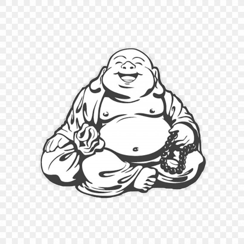 Sticker Wall Decal Buddhism Buddhist Meditation, PNG, 5000x5000px, Sticker, Arm, Art, Black, Black And White Download Free