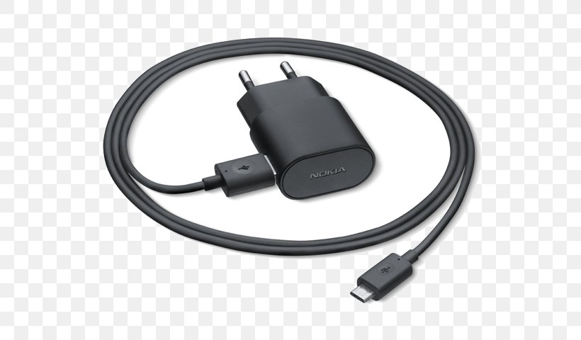 Battery Charger Nokia Lumia 710 USB Inductive Charging, PNG, 640x480px, Battery Charger, Ac Adapter, Adapter, Cable, Data Cable Download Free