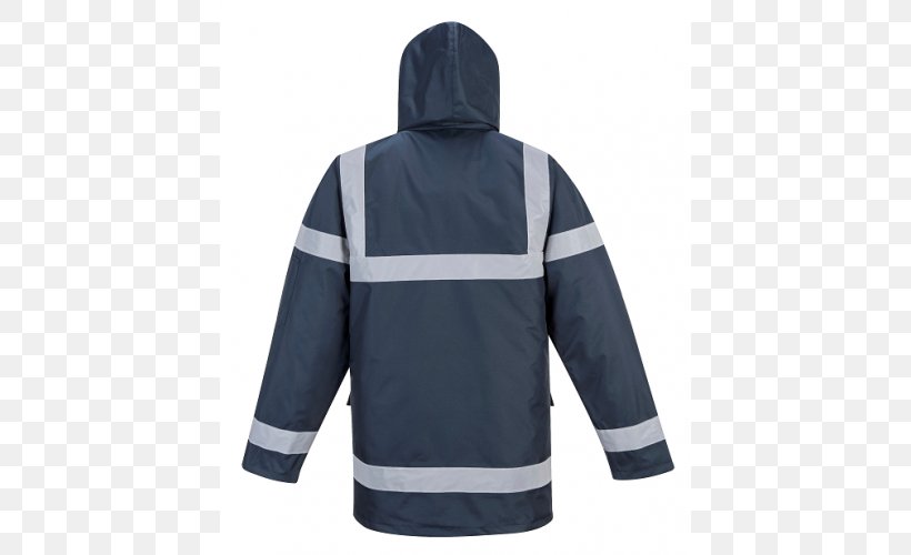 Hoodie Jacket Raincoat Clothing, PNG, 500x500px, Hoodie, Blue, Clothing, Coat, Collar Download Free