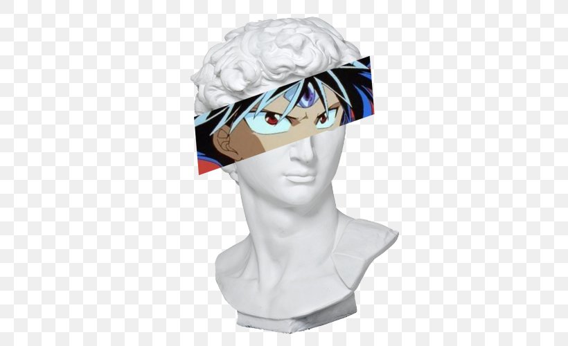 Vaporwave David Statue Aesthetics Sculpture, PNG, 500x500px, Vaporwave, Aesthetics, Android, Art, Bust Download Free