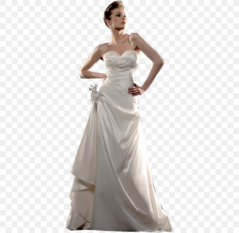 Wedding Dress Bride Evening Gown Woman, PNG, 372x800px, Watercolor, Cartoon, Flower, Frame, Heart Download Free