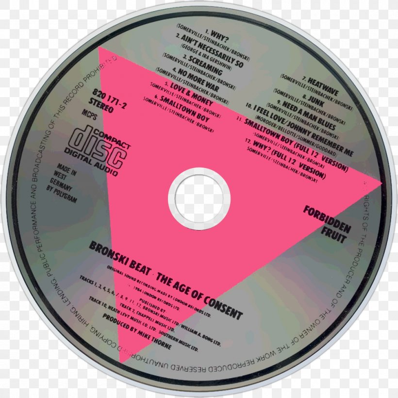 Bronski Beat Compact Disc The Age Of Consent Hit That Perfect Beat, PNG, 1000x1000px, Watercolor, Cartoon, Flower, Frame, Heart Download Free