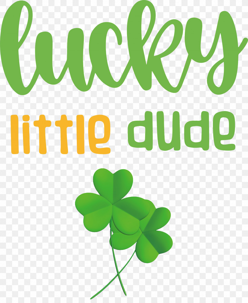 Lucky Little Dude Patricks Day Saint Patrick, PNG, 2286x2786px, Patricks Day, Grasses, Leaf, Line, Logo Download Free