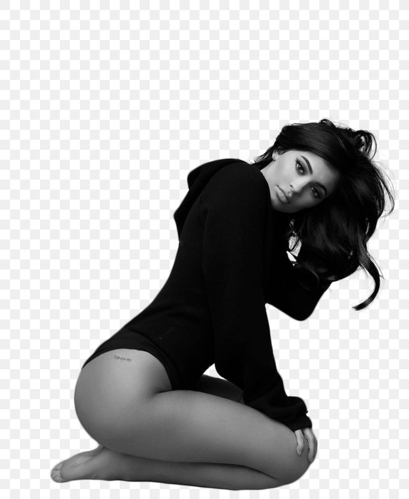 Photo Shoot Fashion Female Celebrity Kylie Jenner, PNG, 800x1000px, Photo Shoot, Black, Black And White, Black Hair, Caitlyn Jenner Download Free