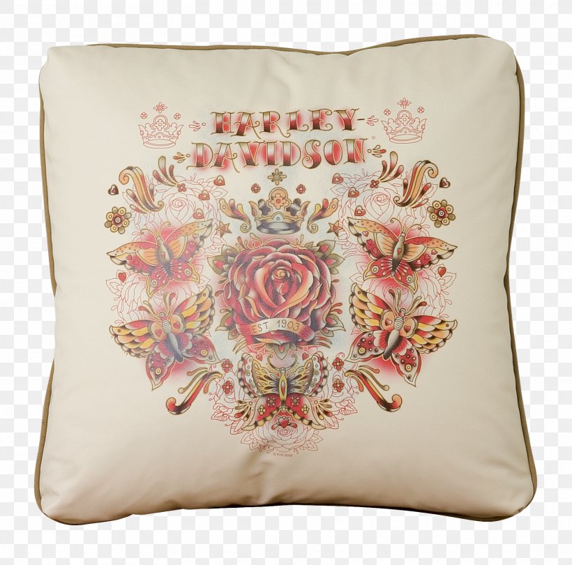 Throw Pillows Cushion Butterfly Harley-Davidson, PNG, 1768x1748px, Pillow, Butterfly, Cushion, Harleydavidson, Textile Download Free