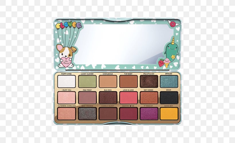 Too Faced Clover Eye Shadow Palette Cosmetics Viseart Eye Shadow Palette, PNG, 500x500px, Too Faced Clover Eye Shadow Palette, Beauty, Color, Cosmetics, Eye Download Free