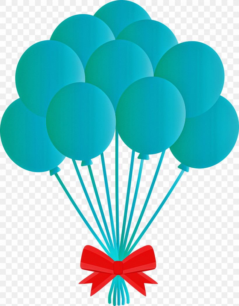 Balloon, PNG, 2349x3000px, Balloon, Green, Turquoise Download Free