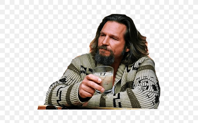 Jeff Bridges The Big Lebowski The Dude White Russian, PNG, 512x512px, Jeff Bridges, Alcohol, Beard, Big Lebowski, Cult Film Download Free
