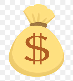 Business - Money Bag With Dollar Symbol Graphic PNG