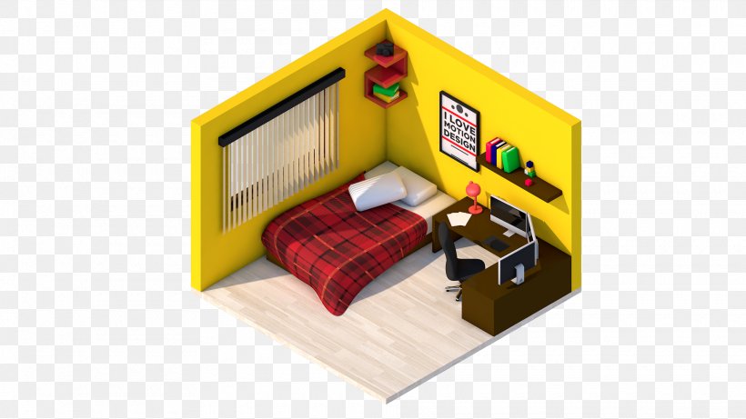 Isometric Projection Living Room Bedroom, PNG, 1920x1080px, Isometric Projection, Art, Bedroom, Designer, Drawing Download Free