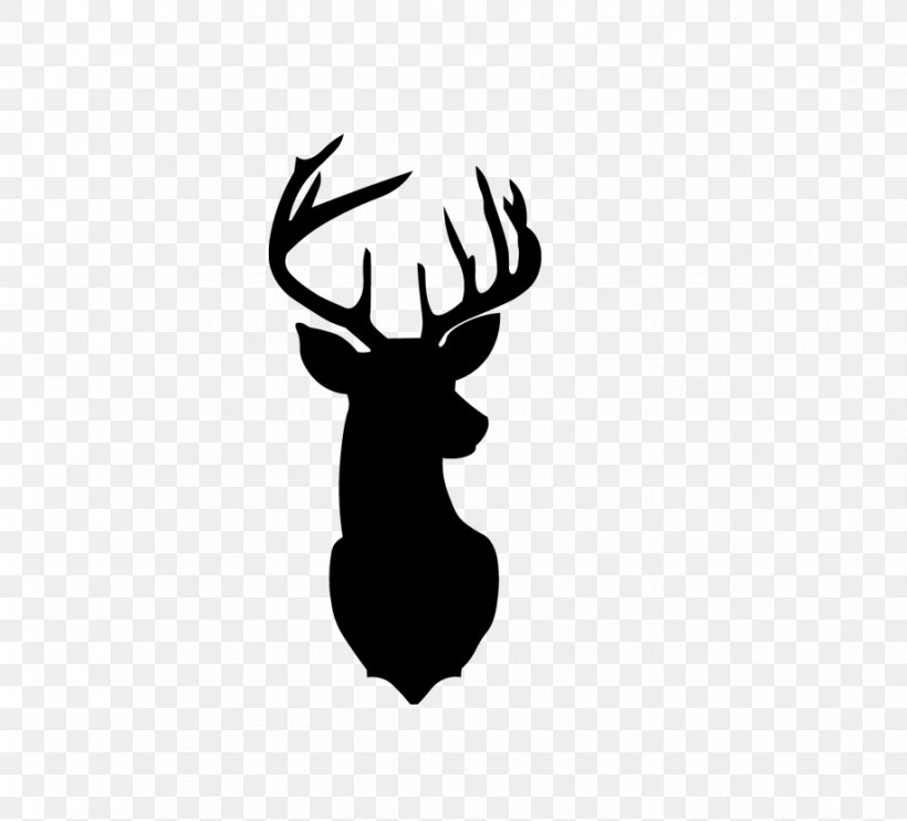 Reindeer White-tailed Deer Clip Art, PNG, 918x831px, Deer, Antler, Autocad Dxf, Black And White, Cricut Download Free