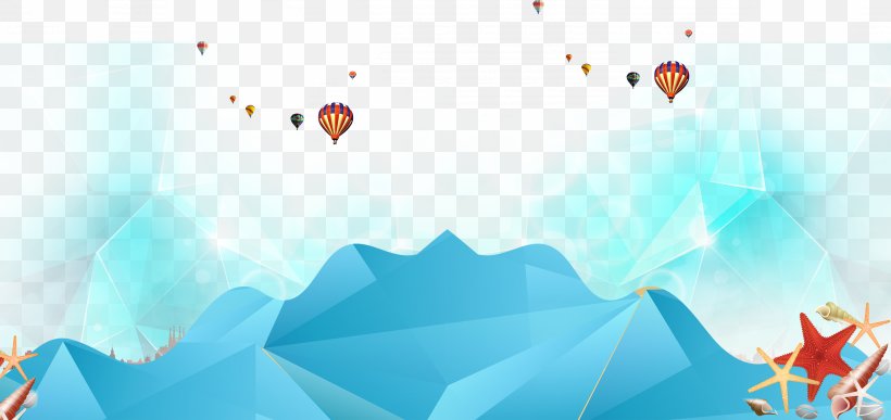 Three-dimensional Space Balloon Mountain Graphic Design, PNG, 3000x1416px, 3d Computer Graphics, Threedimensional Space, Ballonnet, Balloon, Blue Download Free