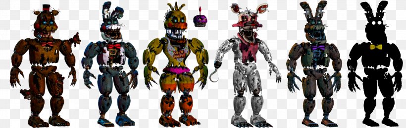 Five Nights At Freddy's 2 Five Nights At Freddy's 4 Five Nights At Freddy's 3 Toy Animatronics, PNG, 2300x725px, Toy, Action Figure, Action Toy Figures, Animatronics, Armour Download Free