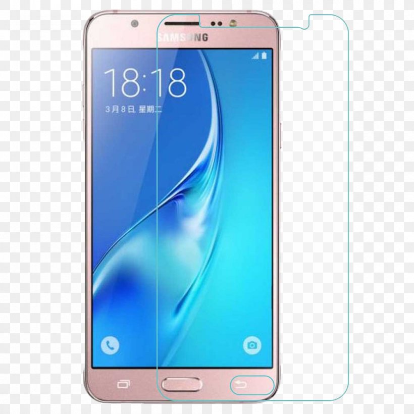 Samsung Galaxy J5 (2016) Samsung Galaxy J7 Screen Protectors Toughened Glass, PNG, 1000x1000px, Samsung Galaxy J5 2016, Cellular Network, Communication Device, Display Device, Electric Blue Download Free
