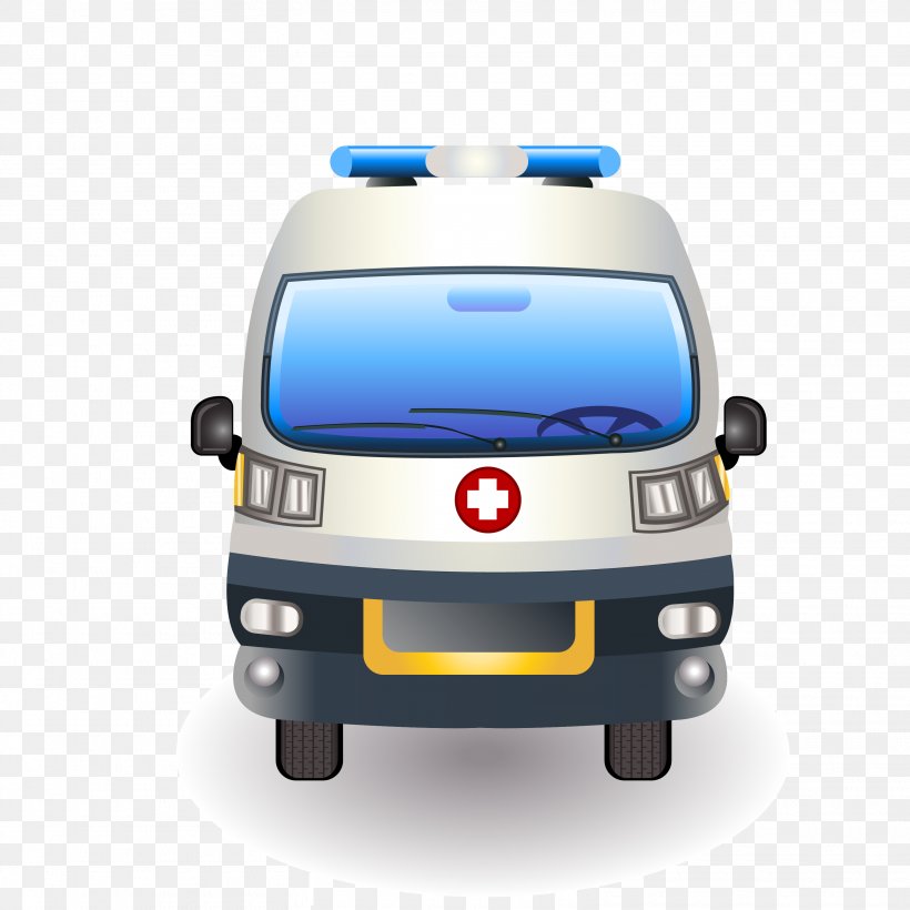 Ambulance Euclidean Vector Icon, PNG, 3125x3125px, Ambulance, Automotive Design, Automotive Exterior, Blue, Brand Download Free