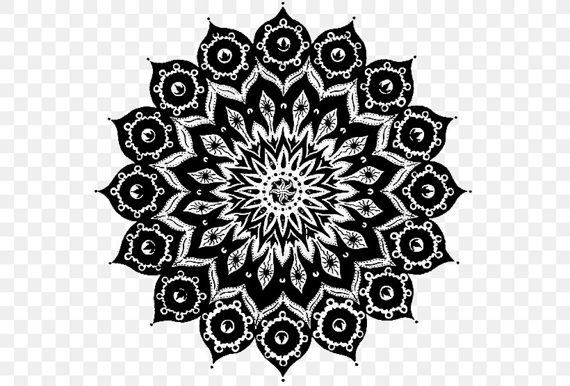 Mandala Buddhism Tattoo Drawing Pen, PNG, 555x555px, Mandala, Acidfree Paper, Art, Artist, Black And White Download Free