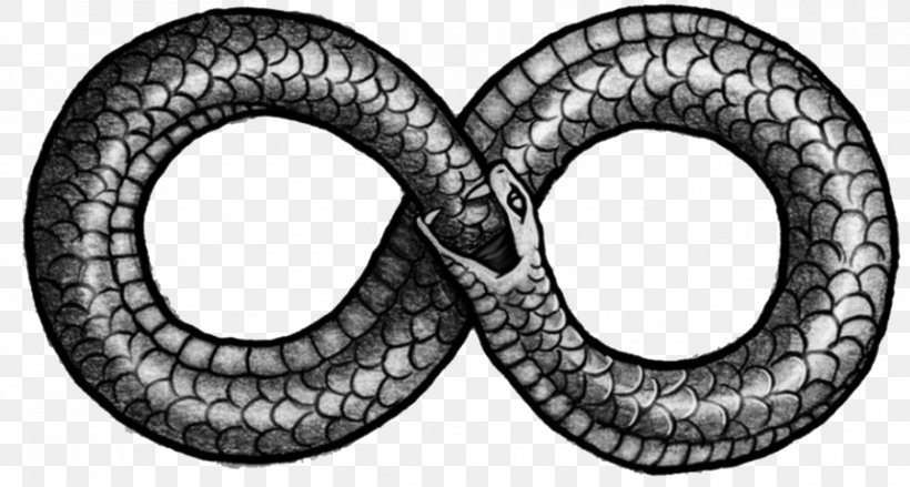 Snakes Ouroboros Infinity Symbol Tattoo Serpent, PNG, 1816x974px, Snakes, Auto Part, Automotive Tire, Automotive Wheel System, Black And White Download Free