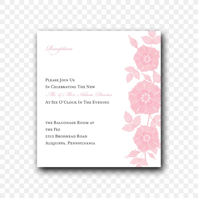 Wedding Invitation Pink M Convite Font, PNG, 1000x1000px, Wedding Invitation, Convite, Flower, Petal, Pink Download Free