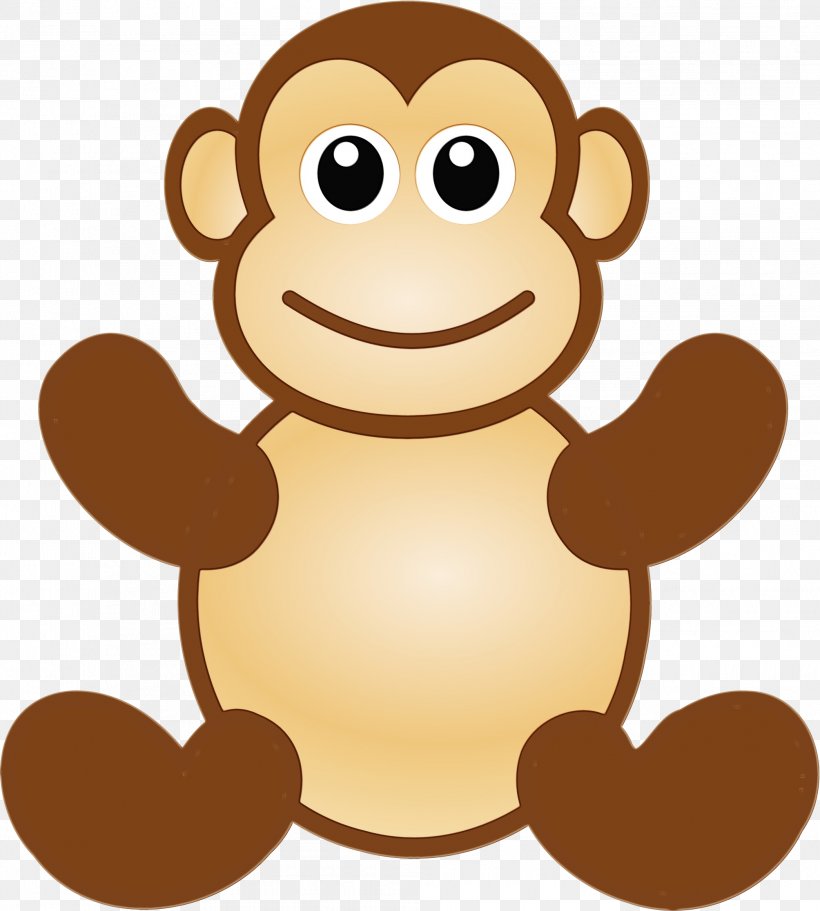 Monkey Cartoon, PNG, 2008x2233px, Watercolor, Ape, Cartoon, Cuteness, Drawing Download Free