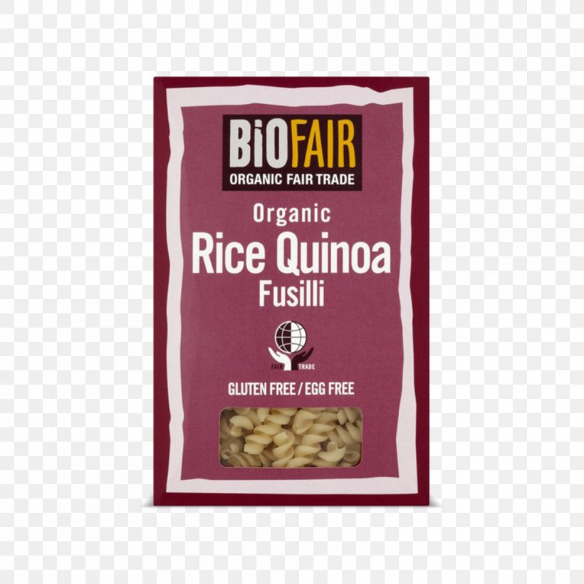 Organic Food Pasta Quinoa Fusilli Spaghetti, PNG, 1000x1000px, Organic Food, Cereal, Fair Trade, Flavor, Flour Download Free