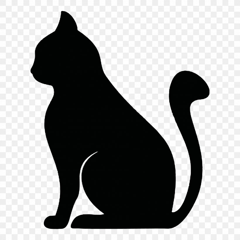 Cat Clip Art, PNG, 1890x1890px, Cat, Art, Black, Black And White, Black Cat Download Free