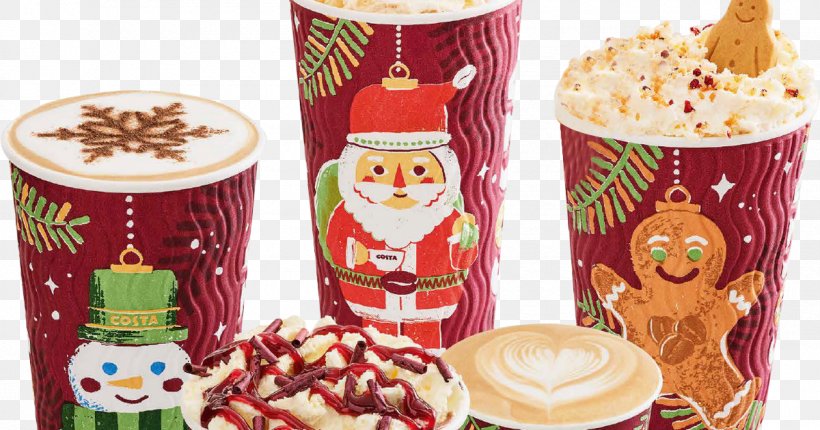 Costa Coffee Hot Chocolate Starbucks Christmas Day, PNG, 1200x630px, Coffee, Cappuccino, Christmas Day, Christmas Ornament, Coffee Cup Download Free