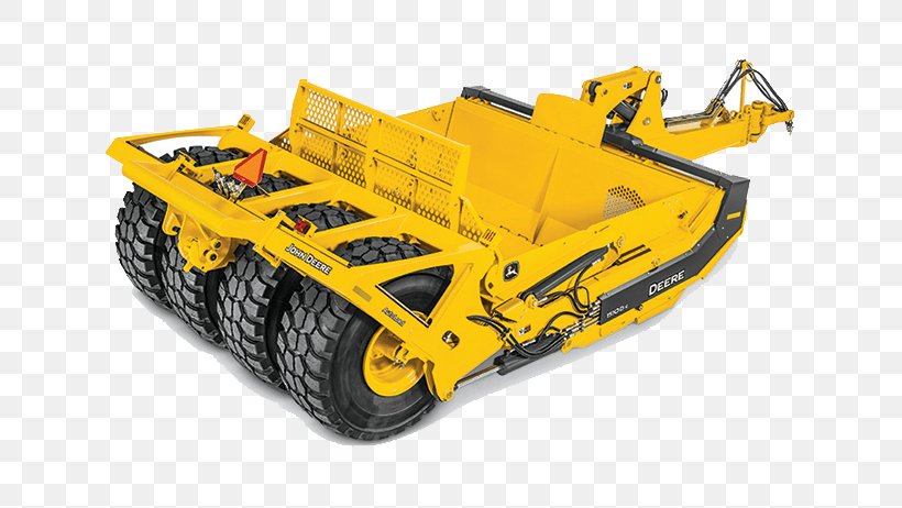 John Deere Wheel Tractor-scraper Heavy Machinery Agricultural Machinery, PNG, 642x462px, John Deere, Agricultural Machinery, Agriculture, Box Blade, Bulldozer Download Free