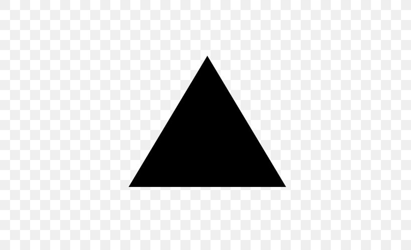 Triangle, PNG, 500x500px, Triangle, Area, Black, Black And White, Equilateral Triangle Download Free