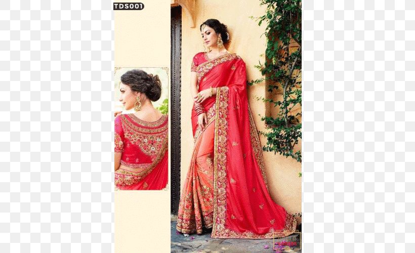 Buy Green & Red Sarees for Women by Anjaneya Sarees Online | Ajio.com