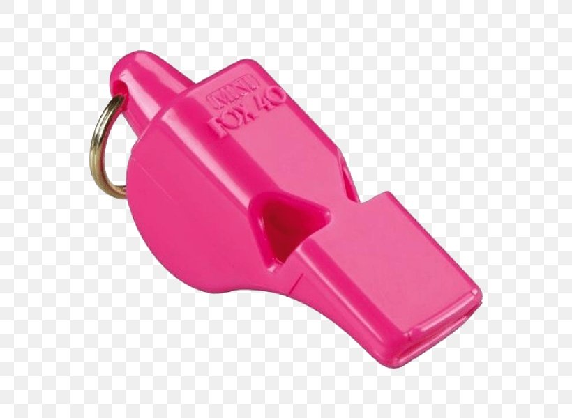 Classic Fox 40 Whistle Classic Fox 40 Whistle Fox 40 Sonik Blast CMG Whistle Fox 40 Pearl Sports And Safety Loud, PNG, 600x600px, Fox 40, Lanyard, Magenta, Referee, Whistle Download Free