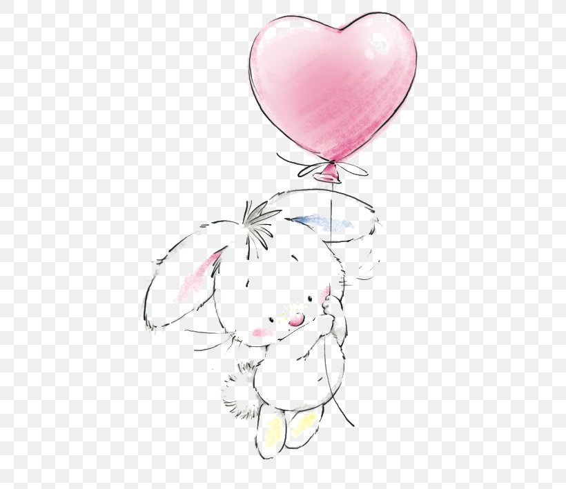 Easter Bunny Birthday Cake Rabbit Drawing Clip Art, PNG, 450x709px, Watercolor, Cartoon, Flower, Frame, Heart Download Free