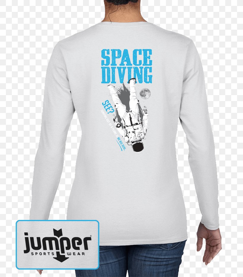Long-sleeved T-shirt Long-sleeved T-shirt Bluza Space Diving, PNG, 757x932px, Tshirt, Active Shirt, Bluza, Clothing, Long Sleeved T Shirt Download Free