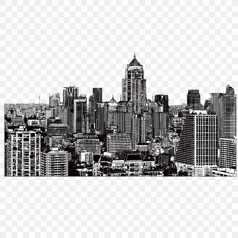 New York City Drawing Building Illustration, PNG, 1501x1501px, New York City, Architectural Drawing, Black And White, Building, City Download Free
