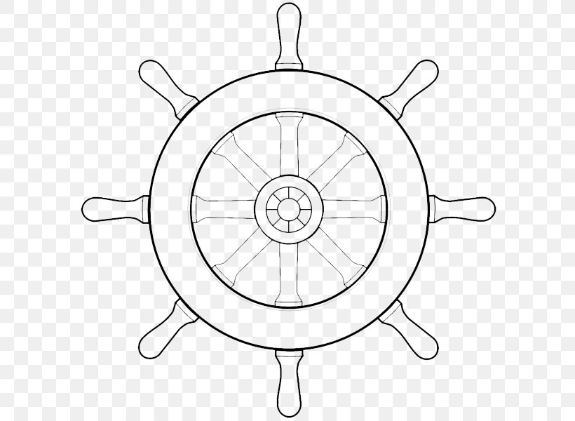 Rudder Ship Drawing Anchor Boat, PNG, 600x600px, Rudder, Anchor, Area, Artwork, Black And White Download Free