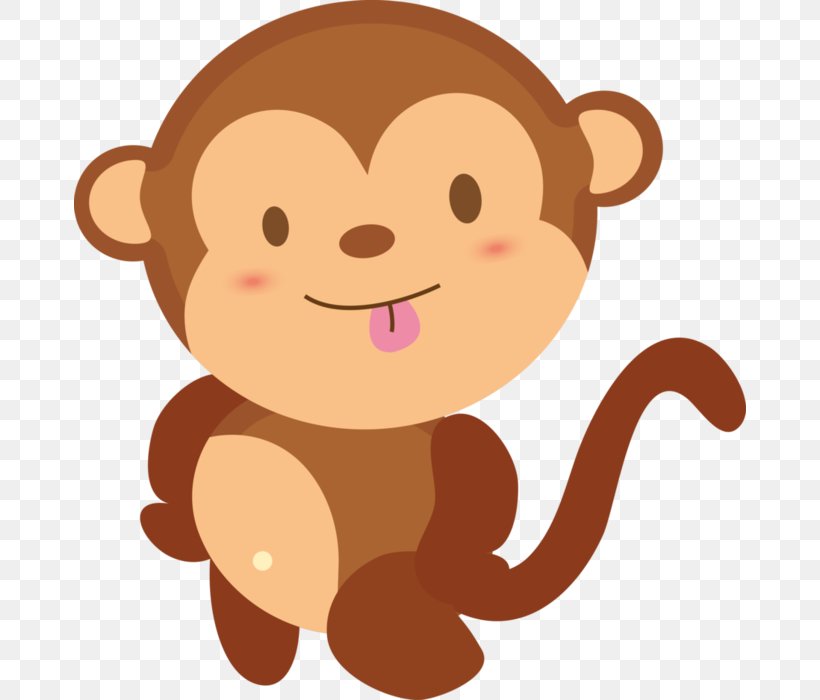 Baby Monkeys Clip Art, PNG, 672x700px, Monkey, Baby Monkeys, Carnivoran, Cartoon, Mammal Download Free