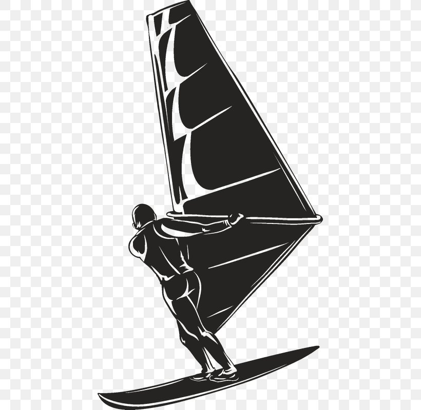 Silhouette Windsurfing Royalty-free, PNG, 800x800px, Silhouette, Black And White, Computer Font, Monochrome, Monochrome Photography Download Free