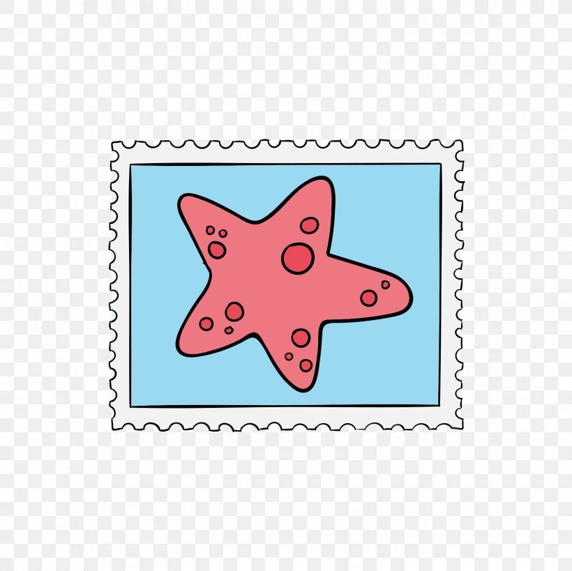 Postage Stamp Adobe Illustrator Starfish, PNG, 1600x1600px, Postage Stamp, Area, Drawing, Label, Marine Invertebrates Download Free