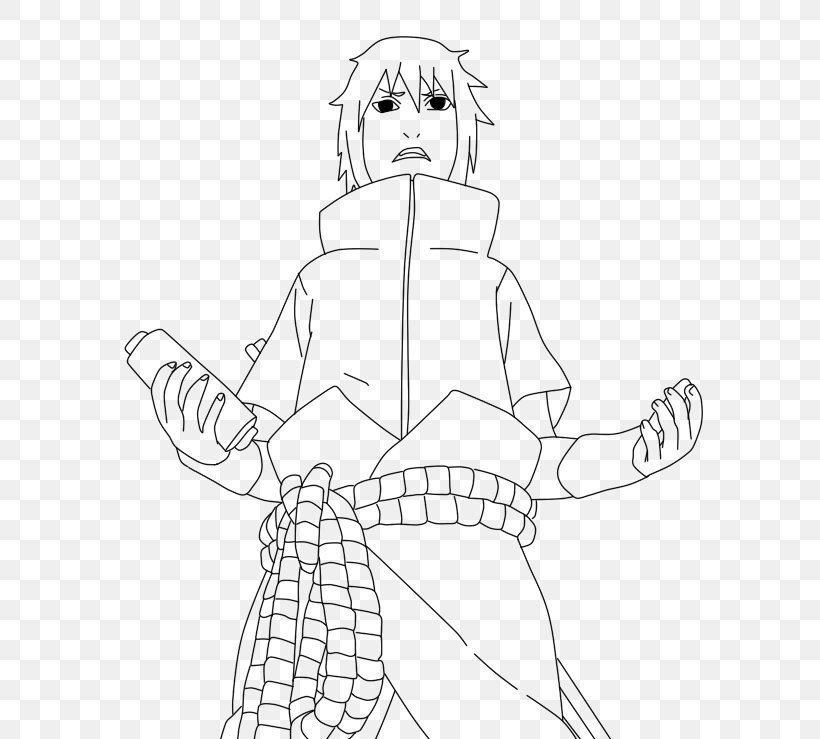 Sasuke Uchiha Line Art Naruto Shippuden: Naruto Vs. Sasuke Shikamaru Nara Drawing, PNG, 604x739px, Sasuke Uchiha, Arm, Artwork, Black, Black And White Download Free