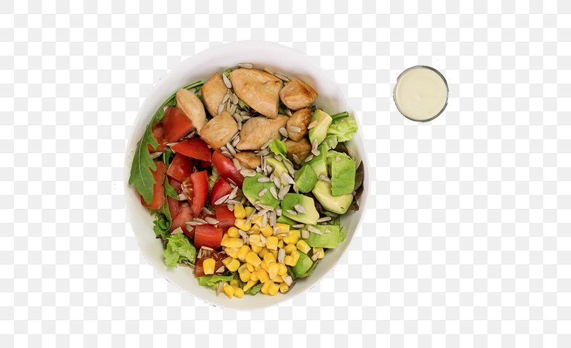 Vegetarian Cuisine Caesar Salad Chicken Salad Eatclever UG (limited) Central, PNG, 500x500px, Vegetarian Cuisine, Asian Food, Avocado, Caesar Salad, Chicken Salad Download Free
