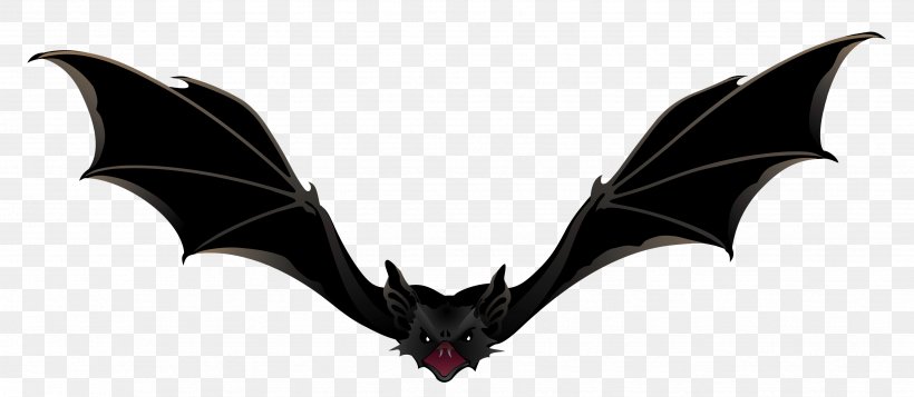 Bat Clip Art, PNG, 3504x1529px, Bat, Art, Halloween, Mammal, Product Design Download Free