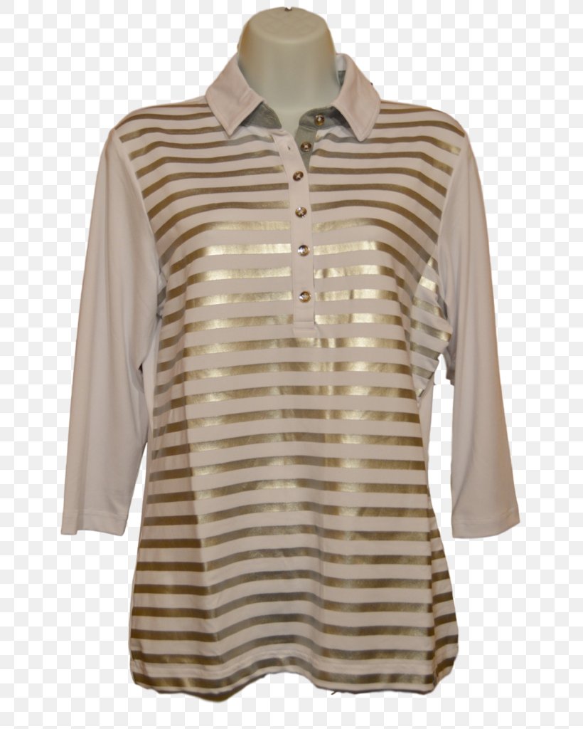 Blouse Sleeveless Shirt Sleeveless Shirt Long-sleeved T-shirt, PNG, 719x1024px, Blouse, Beige, Button, Clothing, Golf Download Free