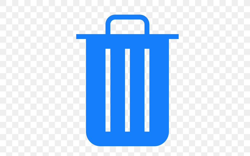 Rubbish Bins & Waste Paper Baskets Symbol, PNG, 512x512px, Waste, Area, Blue, Brand, Container Download Free